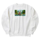 りおりるんの小熊 Heavyweight Crew Neck Sweatshirt