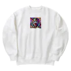 funny-itemsの一攫千金猫 Heavyweight Crew Neck Sweatshirt