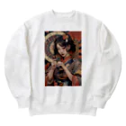 Omaniの浮世絵風美女 Heavyweight Crew Neck Sweatshirt