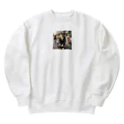 けいちゃんショップのスケートボードの犬 グッズ Heavyweight Crew Neck Sweatshirt