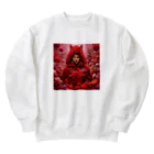 お花屋SUNのFlower R R H（フラワー・レッド ライディング フード） Heavyweight Crew Neck Sweatshirt