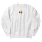 Leicafeのセキセイひな2羽のグッズ Heavyweight Crew Neck Sweatshirt