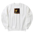 ninja-IuBUHxIrRuADのちゃりしゃーく Heavyweight Crew Neck Sweatshirt