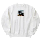 k8646の過酷な環境で育った馬 Heavyweight Crew Neck Sweatshirt