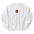 日常の困ったクマ Heavyweight Crew Neck Sweatshirt