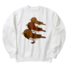 chicodeza by suzuriのすずめタワー Heavyweight Crew Neck Sweatshirt