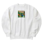 OTIRUBUTUBUTUの折り紙でザウルス Heavyweight Crew Neck Sweatshirt