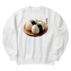 脂身通信Ｚの俵型おにぎり（俵むすび）_240524 Heavyweight Crew Neck Sweatshirt