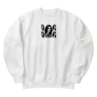 ボンブ映像社の笑顔で役立たず言う美女２ Heavyweight Crew Neck Sweatshirt