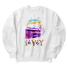 ivybloonの懐かしいラジカセ Heavyweight Crew Neck Sweatshirt