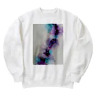 Ink-ArtのInk-Art 大理石風　紫 Heavyweight Crew Neck Sweatshirt