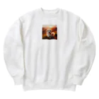 鈴木敏夫の愛らしく　微笑むわんちゃんー Heavyweight Crew Neck Sweatshirt