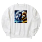 29 dragonのdrgonnumeber1-1 Heavyweight Crew Neck Sweatshirt