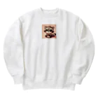 フォレストのデフォルメアライグマグッズ Heavyweight Crew Neck Sweatshirt