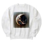 nail_aphroditeの月の中の光 Heavyweight Crew Neck Sweatshirt