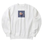 SimplicitySmilesのこの可愛いキャラは犬？犬じゃない？その正体は謎… Heavyweight Crew Neck Sweatshirt