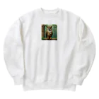 パグハグの魅力溢れる幸福のフクロウ Heavyweight Crew Neck Sweatshirt