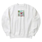 dinosaur_brothersのべびぃプテラ③ Heavyweight Crew Neck Sweatshirt