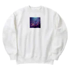 Hojo_Gorozaemonの紫蝶・壱 Heavyweight Crew Neck Sweatshirt