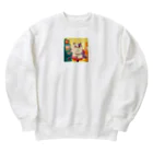 statham2865の博打が好きニャー Heavyweight Crew Neck Sweatshirt