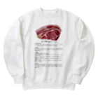 FunFanShopのこれであなたもお肉博士シリーズ（国産豚ロース肉） Heavyweight Crew Neck Sweatshirt