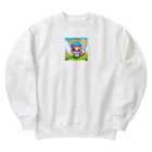 るる ＊ PIXEL ART SHOPのドット絵の可愛い猫グッズ Heavyweight Crew Neck Sweatshirt