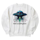 チェリモヤの宇宙冒険UFO 02 Heavyweight Crew Neck Sweatshirt