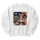 tamakakaのキツネの嫁入り Heavyweight Crew Neck Sweatshirt