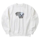 のののののミルクが家族になった日🐶 Heavyweight Crew Neck Sweatshirt