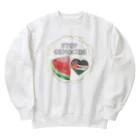 ゆのSTOP GENOCIDE Heavyweight Crew Neck Sweatshirt