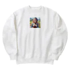 aaammmamのエルフ　魔法使い Heavyweight Crew Neck Sweatshirt