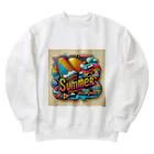 まんまるちゃんのサマー▪ノスタルジア Heavyweight Crew Neck Sweatshirt