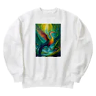 フリーダムの異世界のトリ Heavyweight Crew Neck Sweatshirt