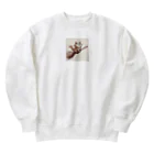 R Uの風切る冒険猫 Heavyweight Crew Neck Sweatshirt