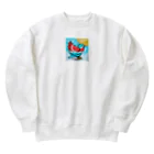 bugisショップの煌めくトロピカルバード🐦️ Heavyweight Crew Neck Sweatshirt