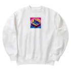 ドット職人のピクセルアート　レトロゲーム Heavyweight Crew Neck Sweatshirt