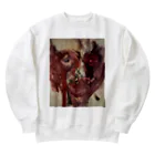 青い猫の人間 Heavyweight Crew Neck Sweatshirt