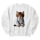 ネコネコ笑店 -Cat Goods Store-のDrねこ丸No1 Heavyweight Crew Neck Sweatshirt
