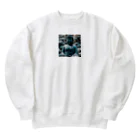 Take-chamaの穏やかな表情に宿る究極の平和。 Heavyweight Crew Neck Sweatshirt