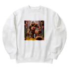 お花屋SUNのFlower Foot（フラワー・フット） Heavyweight Crew Neck Sweatshirt