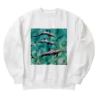 ma_kagawaのハワイのイルカ Heavyweight Crew Neck Sweatshirt