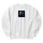 海の幸の捕食する大王イカ Heavyweight Crew Neck Sweatshirt