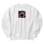 パンプアップシバイヌくんのボディビル選手のシバイヌくん Heavyweight Crew Neck Sweatshirt