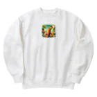 海の幸のトロピカルジュース Heavyweight Crew Neck Sweatshirt