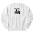 海の幸の黒船 Heavyweight Crew Neck Sweatshirt