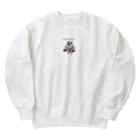 nopotechiの筋肉パグ（シリーズ3） Heavyweight Crew Neck Sweatshirt