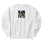 終わらない夢🌈の美しい少女✨ Heavyweight Crew Neck Sweatshirt