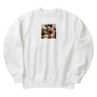 夜兎の和柄女子 Heavyweight Crew Neck Sweatshirt