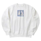 pon_gashiの可愛いだけじゃない！ ガンギマリ猫の魅力満載！ Heavyweight Crew Neck Sweatshirt