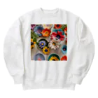 HOSHI-TANEKO🌠の🍽かわいいアクセサリーたち🌺 Heavyweight Crew Neck Sweatshirt